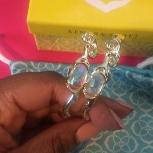 Kendra Scott Iridescent / Gold Kristen Earrings